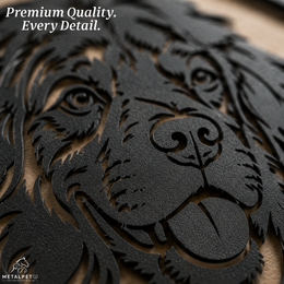 Custom Metal Pet Portrait | Personalized Steel Wall Art