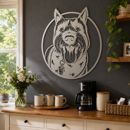 Custom Metal Pet Portrait | Personalized Steel Wall Art