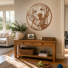 Custom Metal Pet Portrait | Personalized Steel Wall Art